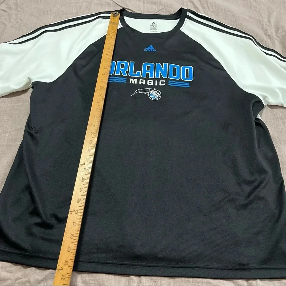Adidas Orlando Magic Jersey material Tee Shirt Size XXL Basketball NBA Sportwear